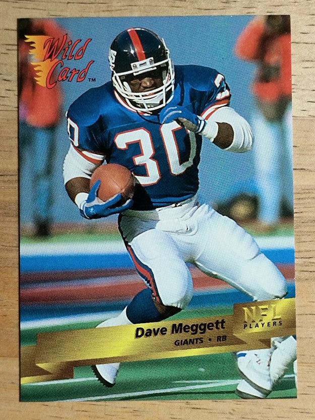 1993 Wild Card #112 Dave Meggett