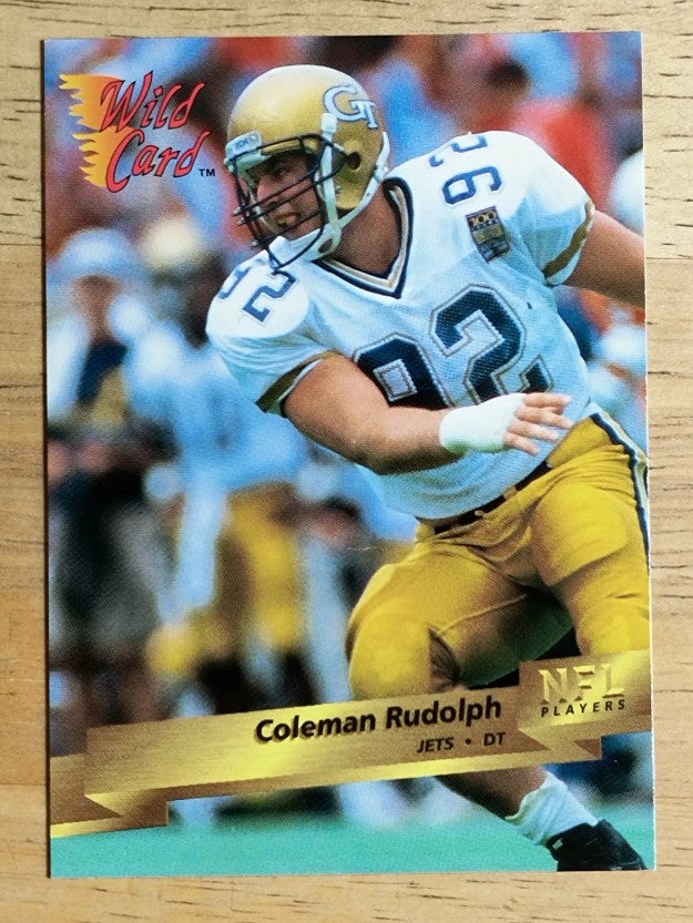 1993 Wild Card #114 Coleman Rudolph RC