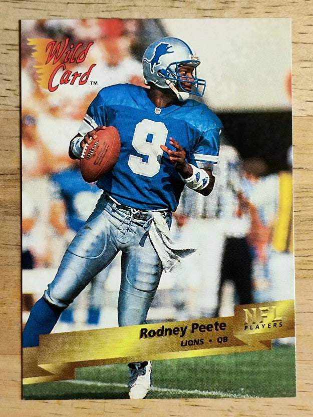 1993 Wild Card #123 Rodney Peete