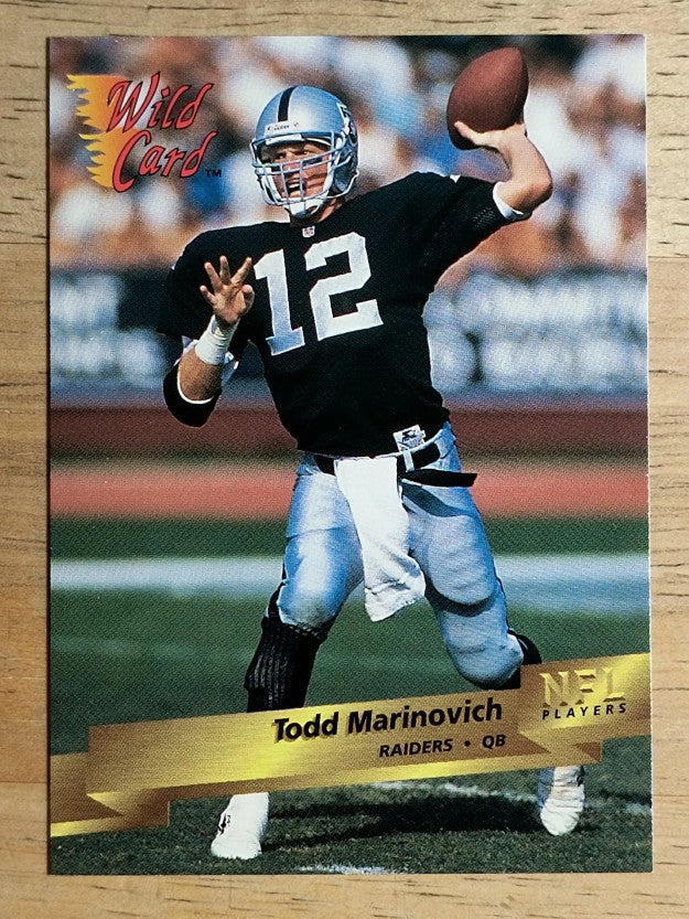 1993 Wild Card #153 Todd Marinovich
