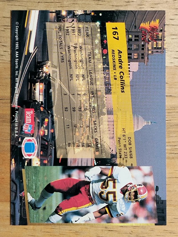 1993 Wild Card #167 Andre Collins