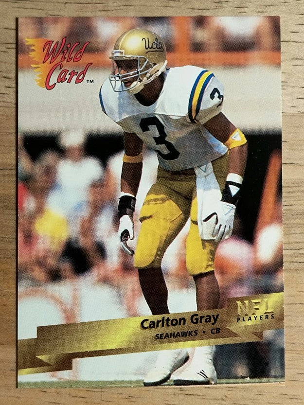 1993 Wild Card #176 Carlton Gray RC