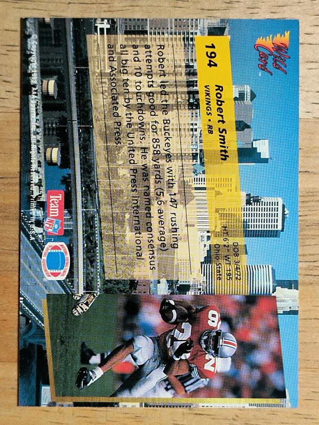 1993 Wild Card #194 Robert Smith RC