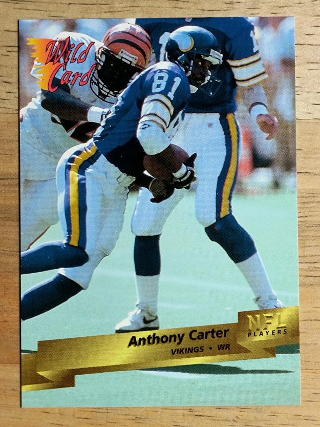 1993 Wild Card #196 Anthony Carter