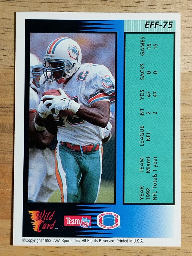 1993 Wild Card Field Force #75 Troy Vincent