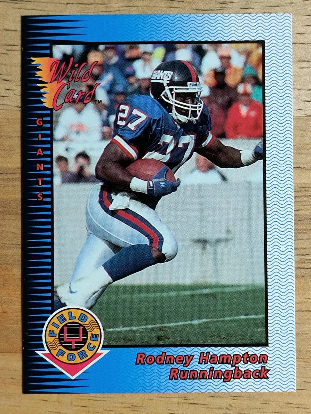 1993 Wild Card Field Force #81 Rodney Hampton