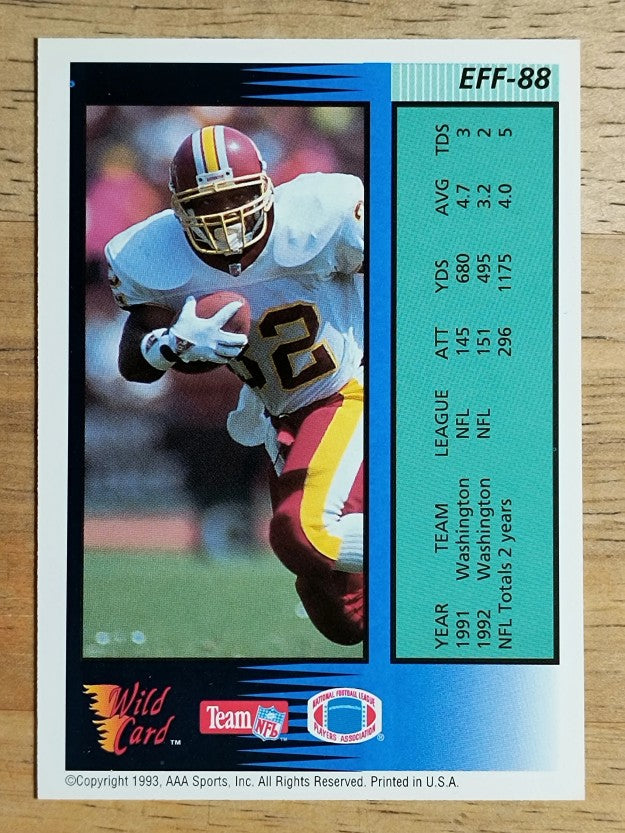 1993 Wild Card Field Force #88 Ricky Ervins