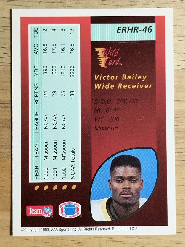 1993 Wild Card Red Hot Rookies #46 Victor Bailey
