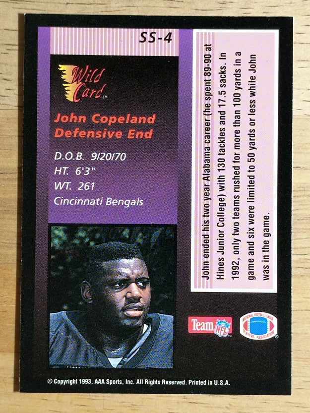 1993 Wild Card Stat Smashers Rookies #4 John Copeland