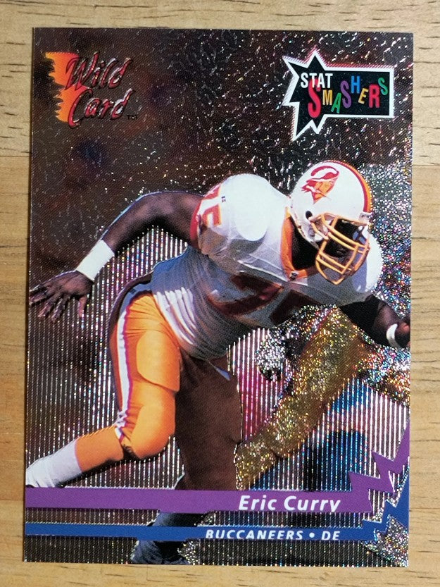 1993 Wild Card Stat Smashers Rookies #10 Eric Curry
