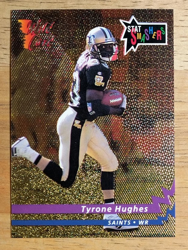 1993 Wild Card Stat Smashers Rookies Gold #43 Tyrone Hughes