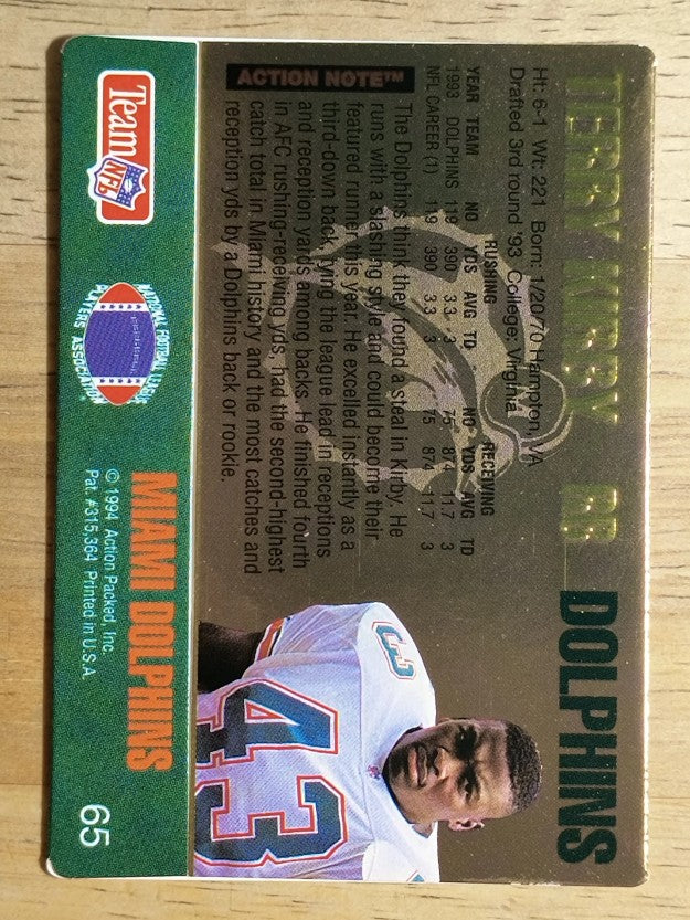 1994 Action Packed #65 Terry Kirby