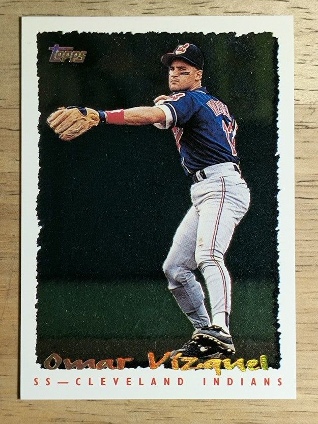 1995 Topps Cyberstats #205 Omar Vizquel