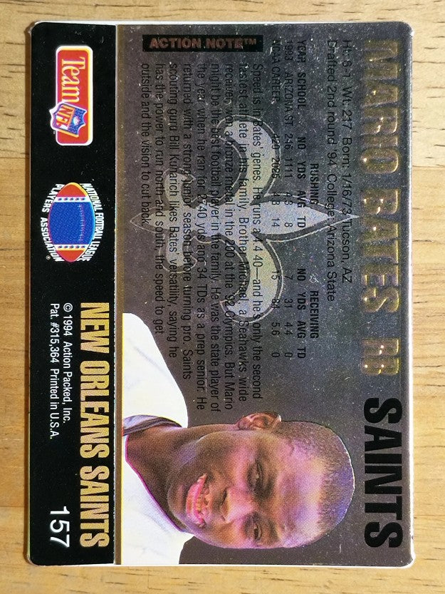1994 Action Packed #157 Mario Bates RC
