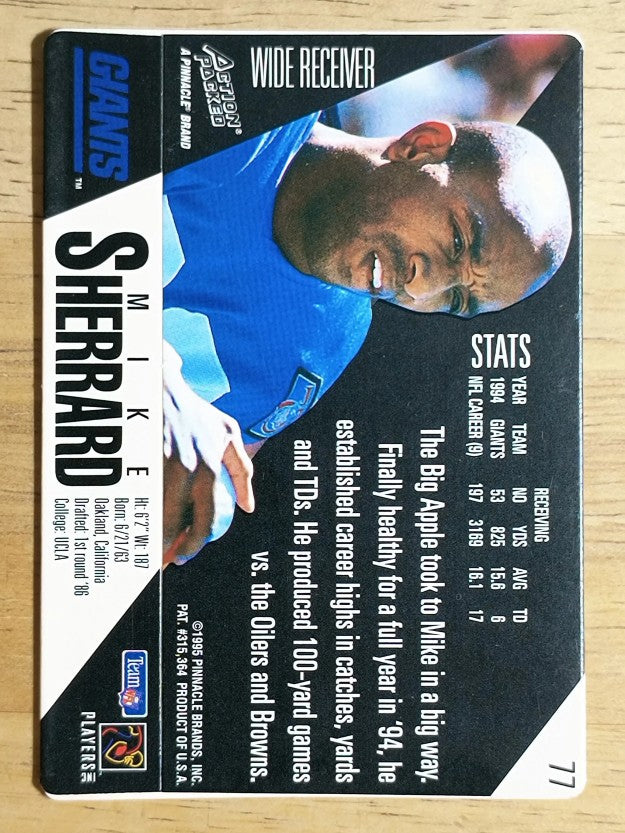 1995 Action Packed #77 Mike Sherrard