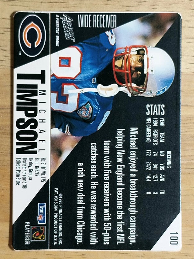 1995 Action Packed #100 Michael Timpson