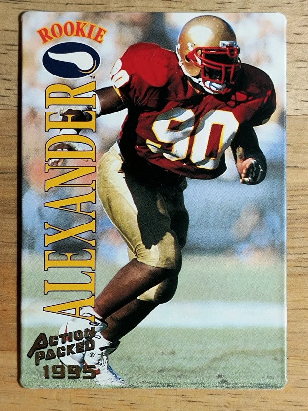 1995 Action Packed #103 Derrick Alexander DE RC