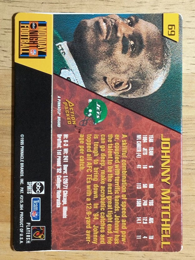 1995 Action Packed Monday Night Football #69 Johnny Mitchell