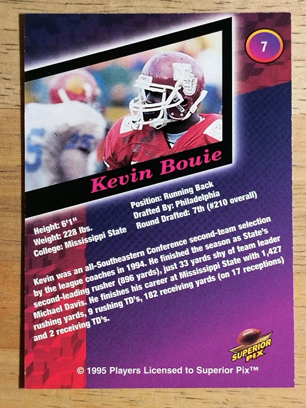 1995 Superior Pix #7 Kevin Bouie