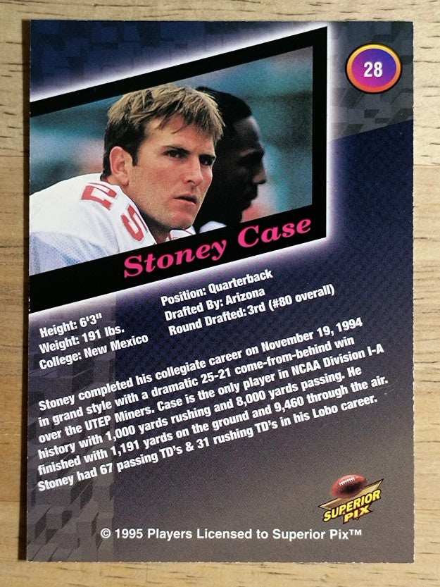 1995 Superior Pix #28 Stoney Case