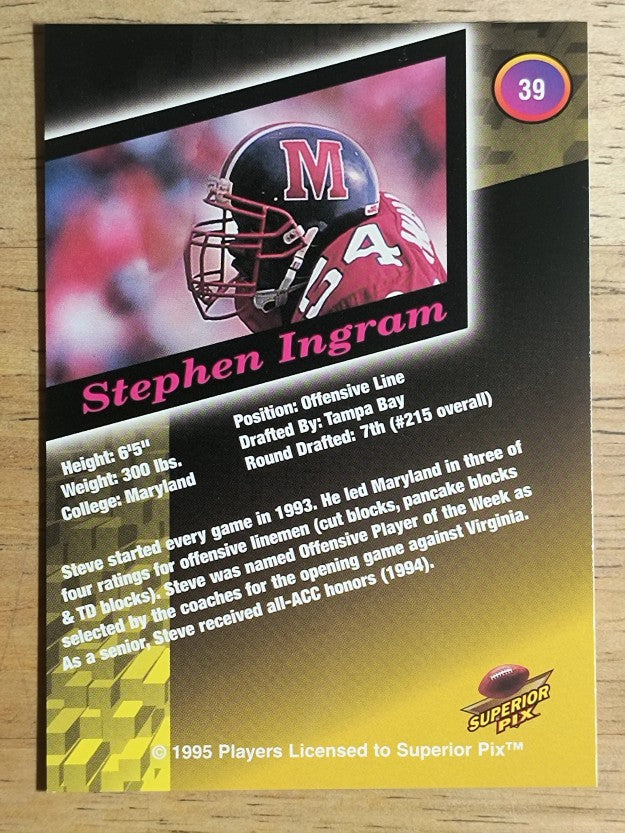 1995 Superior Pix #39 Steve Ingram