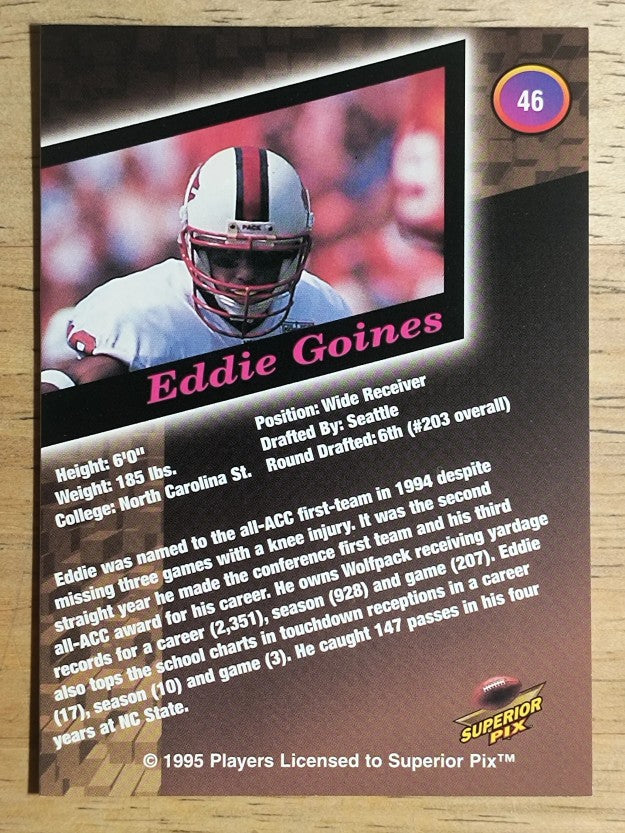 1995 Superior Pix #46 Eddie Goines