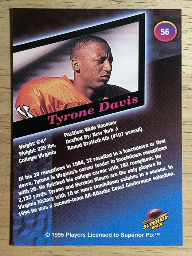 1995 Superior Pix #56 Tyrone Davis