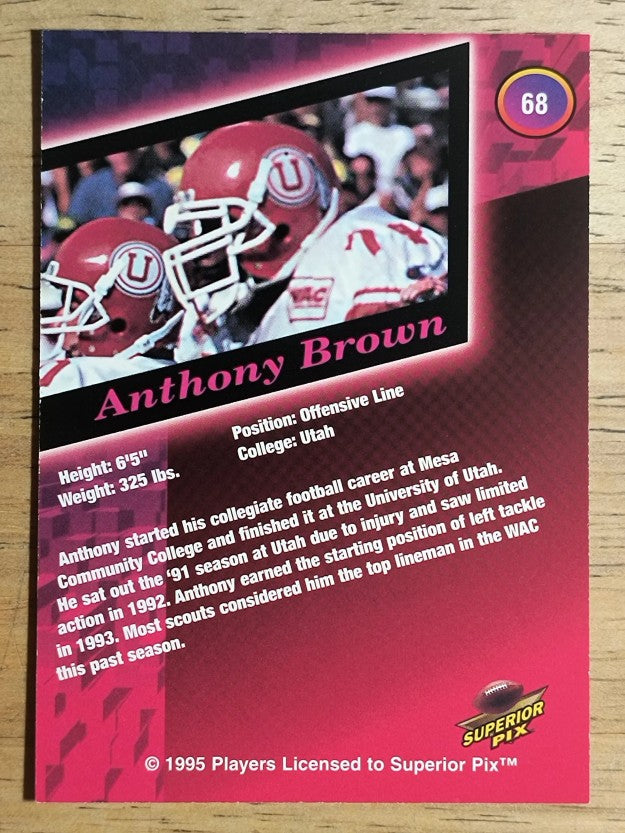 1995 Superior Pix #68 Anthony Brown