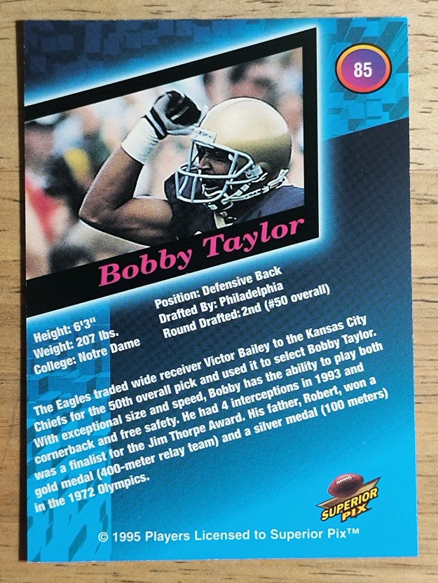 1995 Superior Pix #85 Bobby Taylor