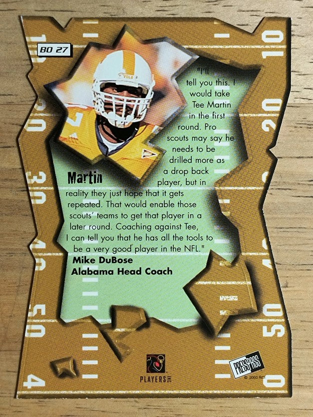 2000 Press Pass Breakout #BO27 Tee Martin