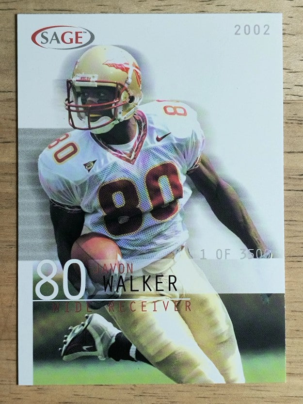 2002 SAGE #43 Javon Walker