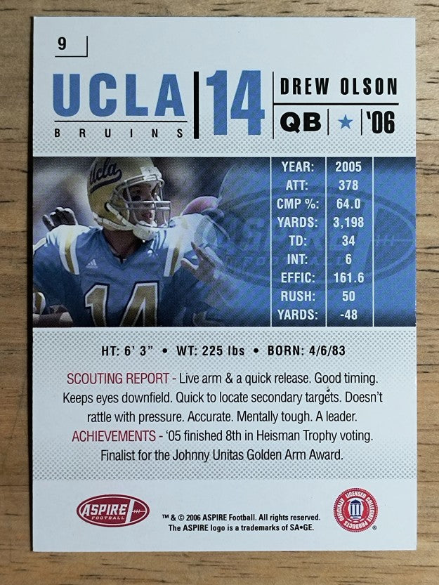 2006 Aspire #9 Drew Olson