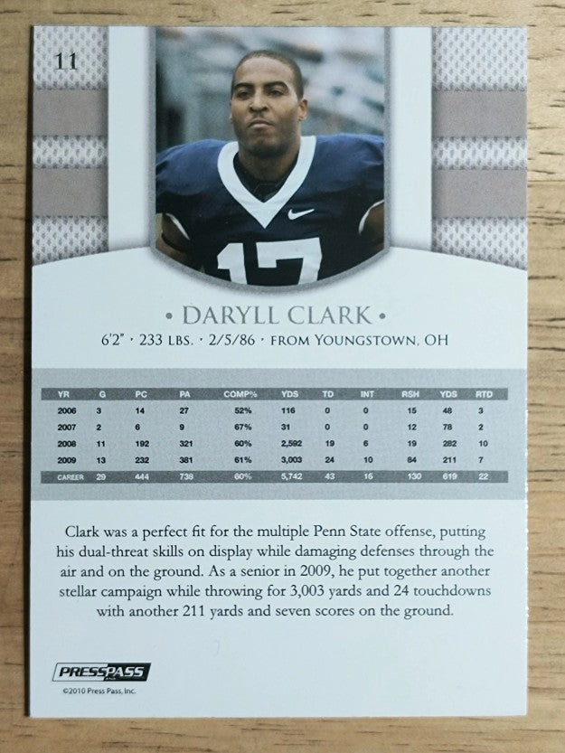 2010 Press Pass PE #11 Daryll Clark