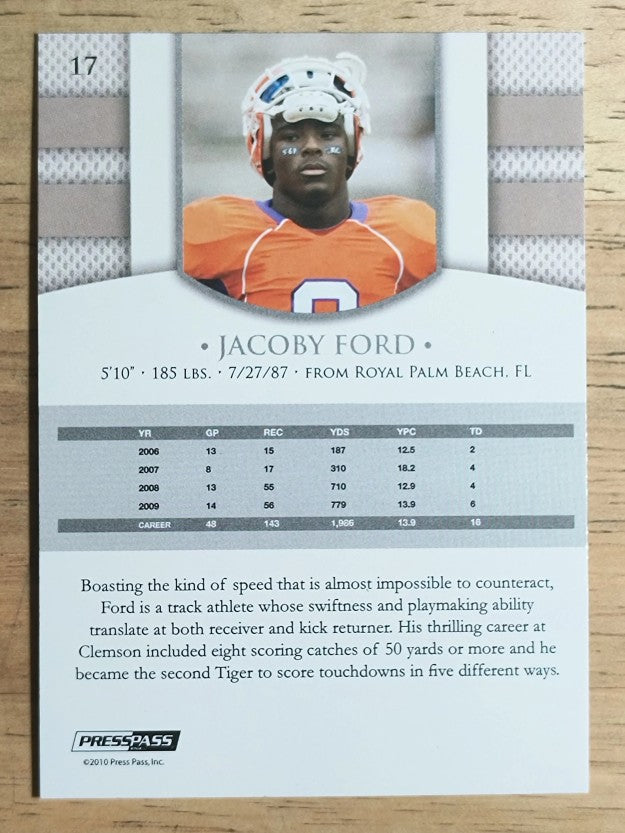 2010 Press Pass PE #17 Jacoby Ford