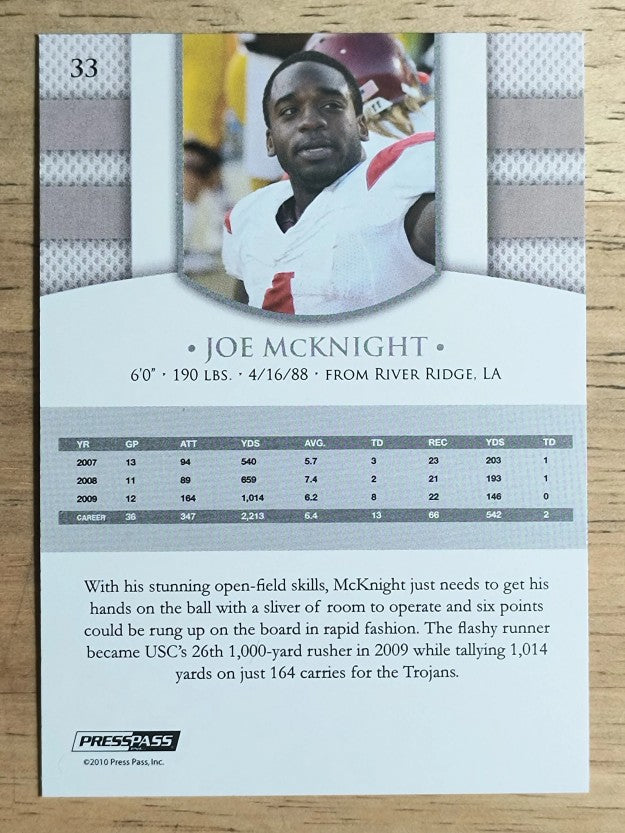 2010 Press Pass PE #33 Joe McKnight