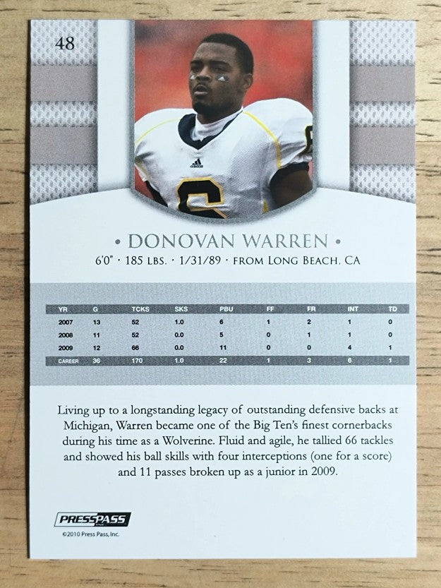 2010 Press Pass PE #48 Donovan Warren