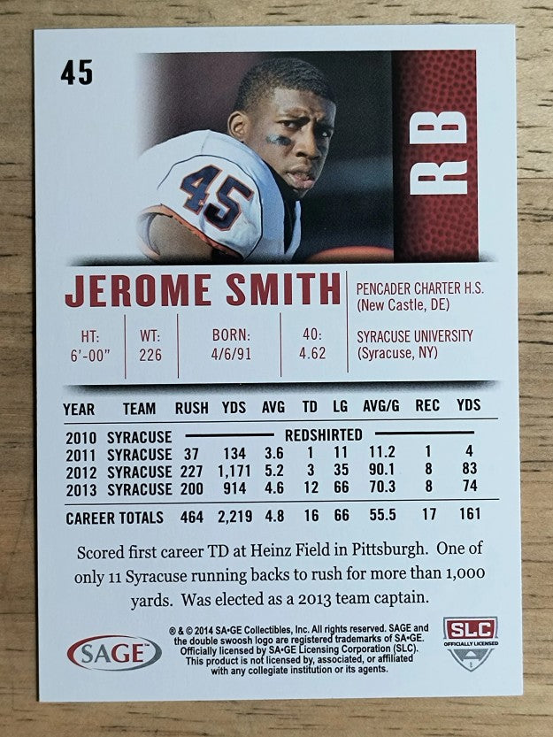2014 SAGE HIT #45 Jerome Smith