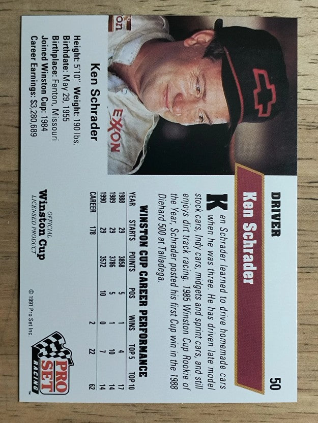 1991 Pro Set #50 Ken Schrader