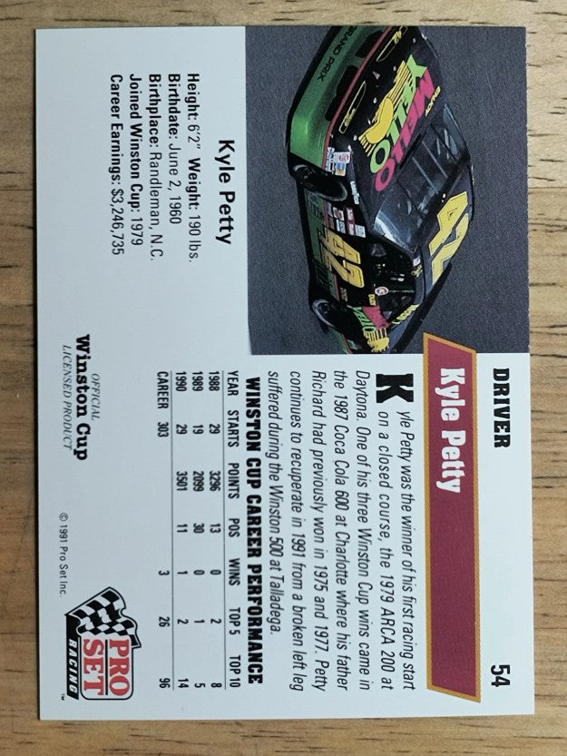 1991 Pro Set #54 Kyle Petty