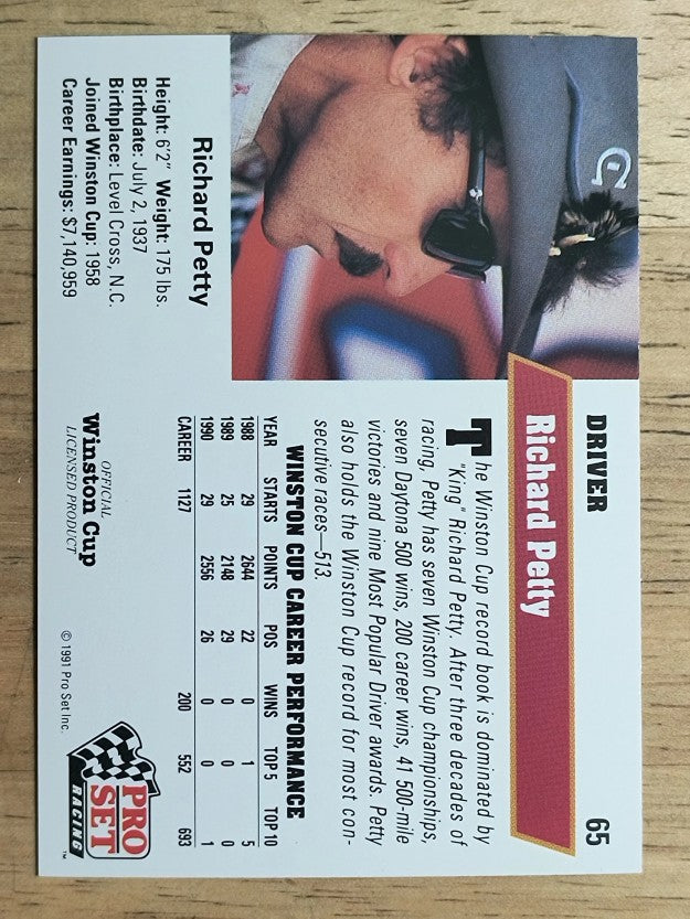1991 Pro Set #65 Richard Petty