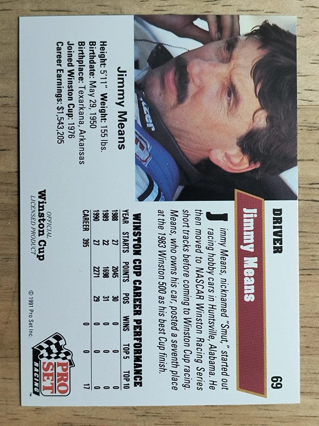 1991 Pro Set #69 Jimmy Means