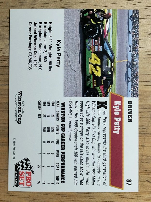 1991 Pro Set #87 Kyle Petty