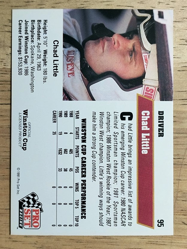 1991 Pro Set #95 Chad Little