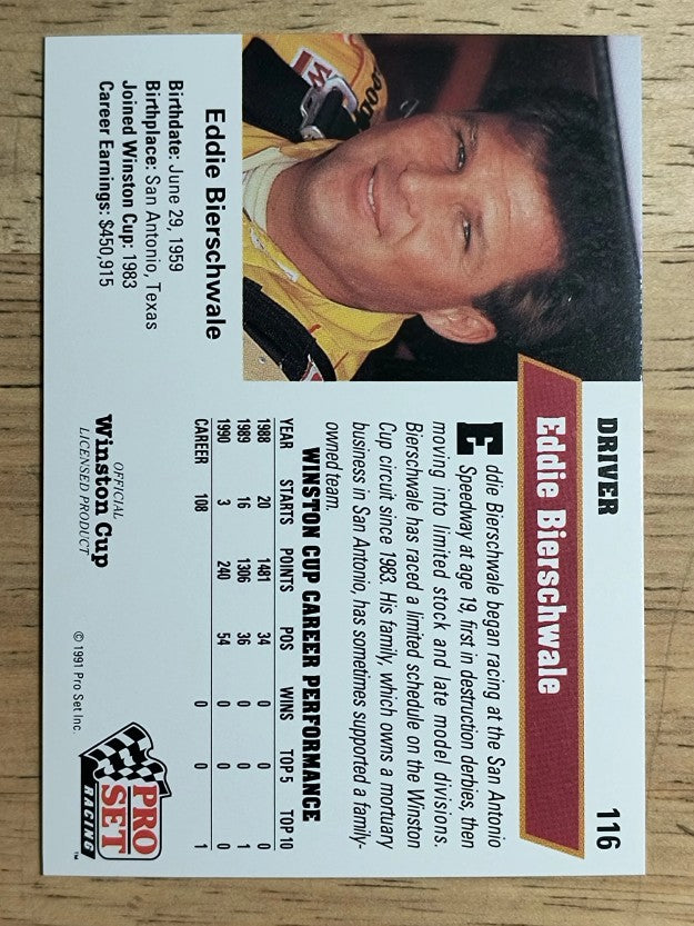 1991 Pro Set #116 Eddie Bierschwale