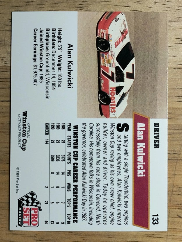 1991 Pro Set #133 Alan Kulwicki