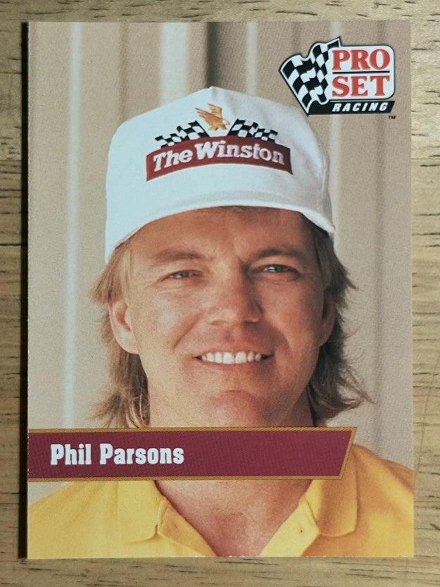 1991 Pro Set #143A Phil Parsons ERR/text reads Due to Health Problems...