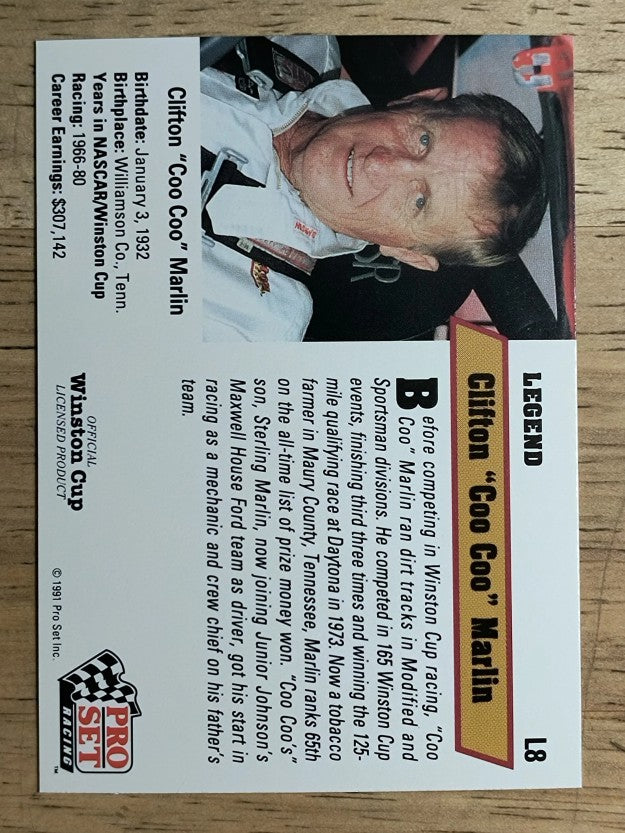 1991 Pro Set Legends #L8 Coo Coo Marlin