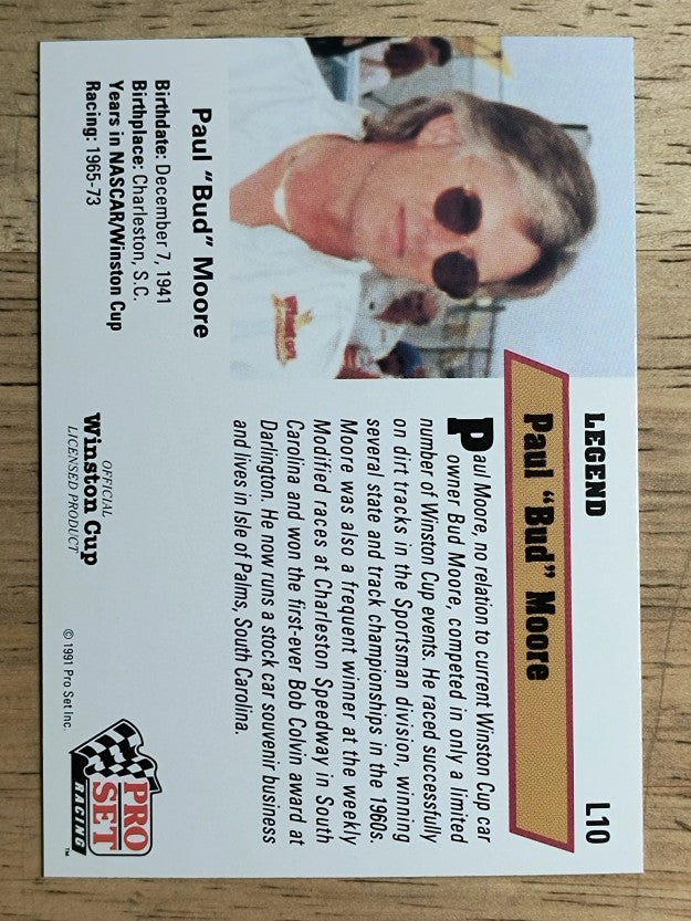 1991 Pro Set Legends #L10 Paul Bud Moore