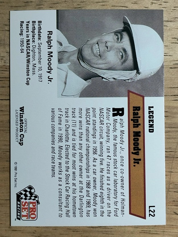 1991 Pro Set Legends #L22 Ralph Moody Jr.