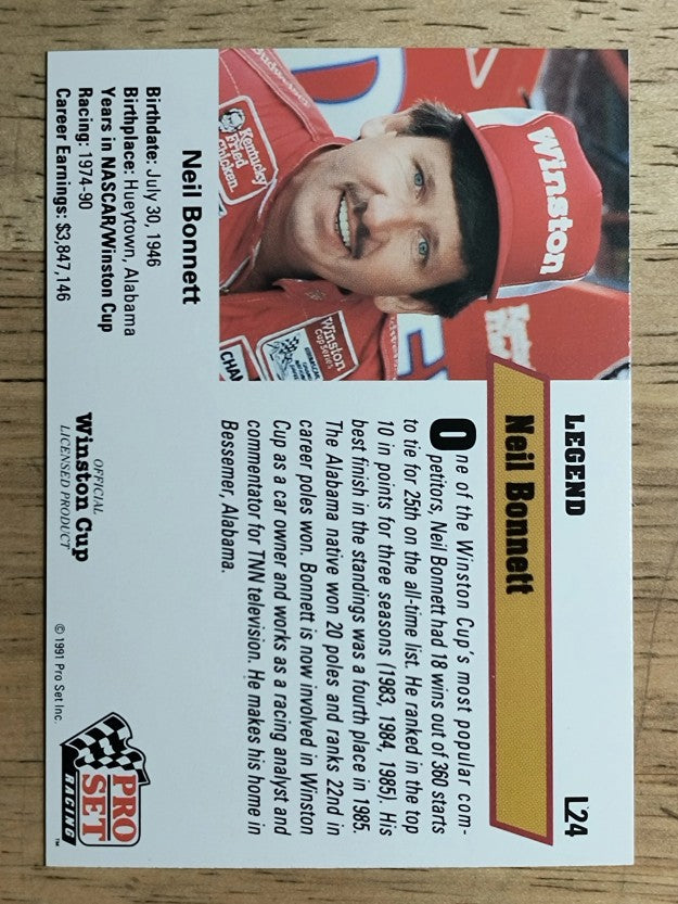 1991 Pro Set Legends #L24 Neil Bonnett